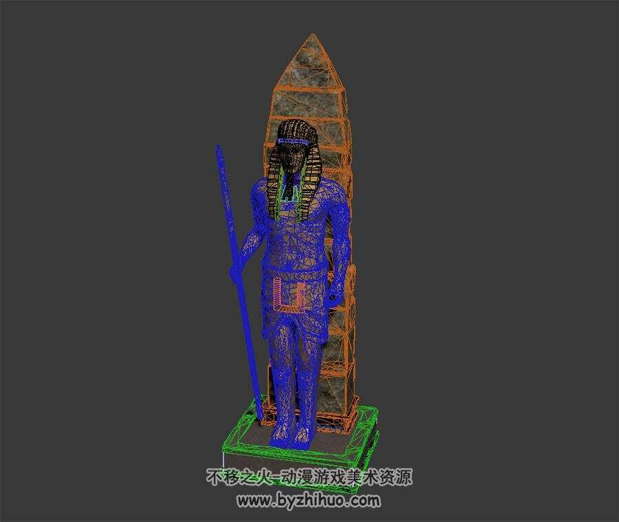 埃及雕像 3D模型下载 max格式