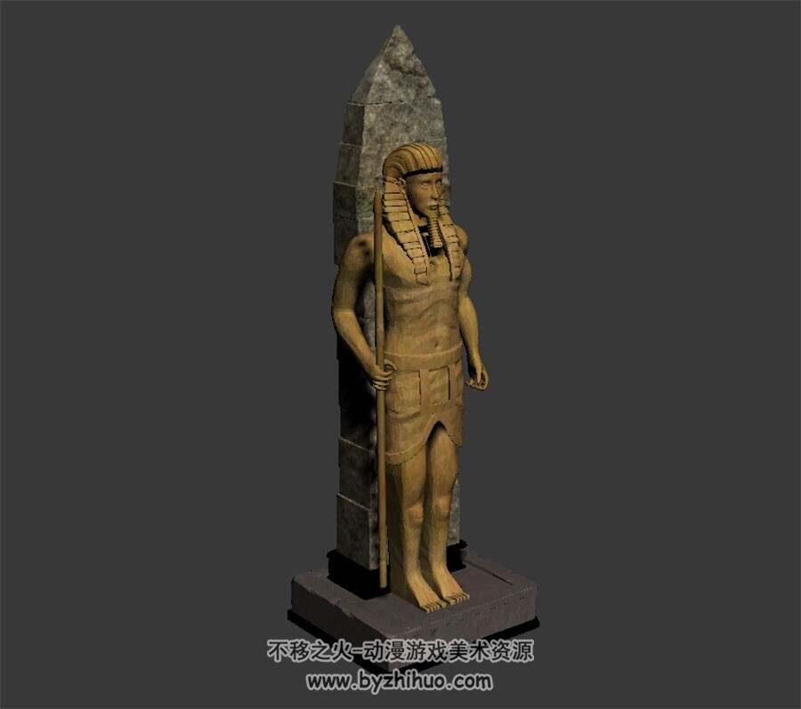 埃及雕像 3D模型下载 max格式