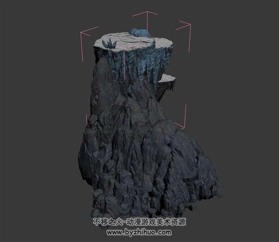冰和山壁 3D模型下载 max格式