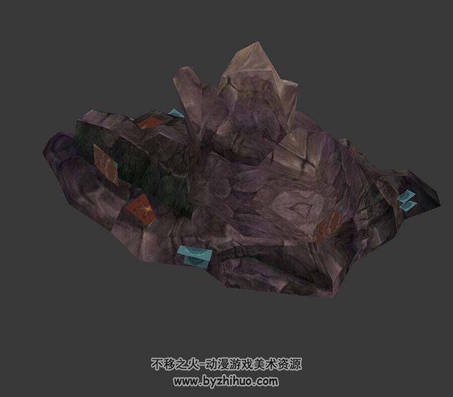 海中石头 3D模型下载 max格式