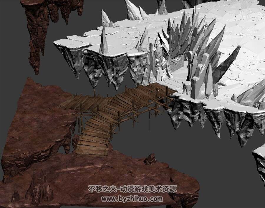 冰原入口 野外山景 max模式下载 3D模型