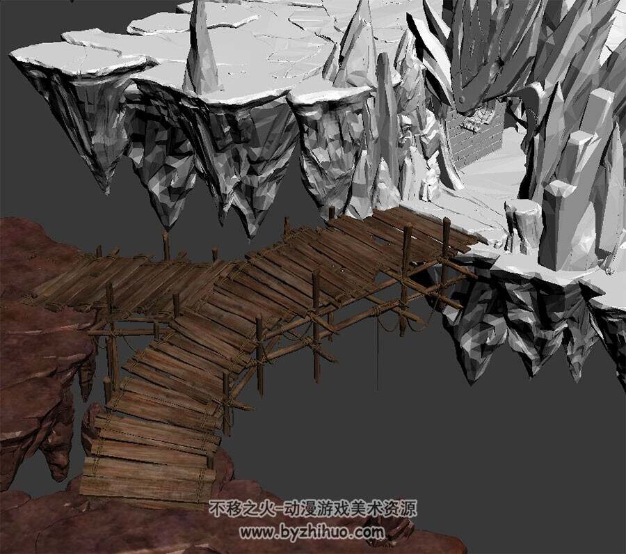 冰原入口 野外山景 max模式下载 3D模型