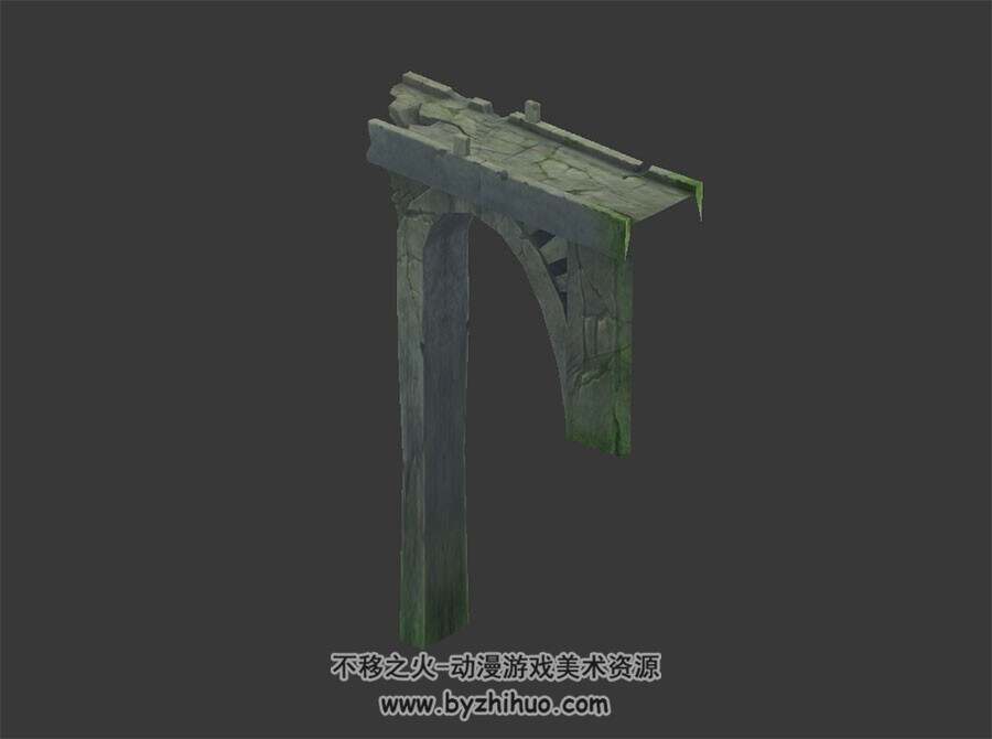 高架桥废墟 max模式下载 3D模型 四角面