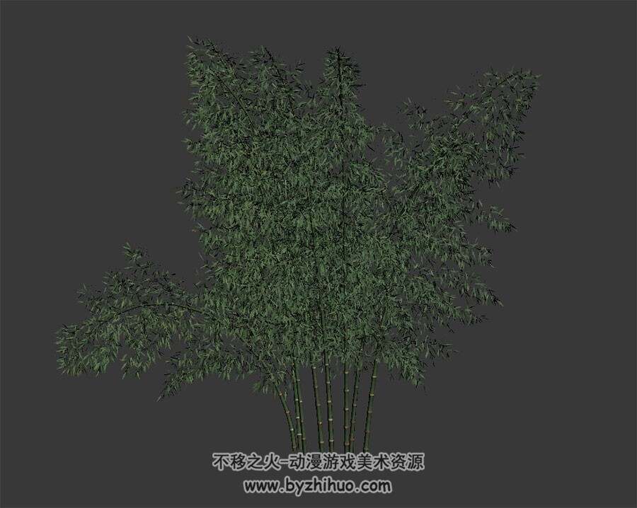 几根竹子  3D模型 max格式下载