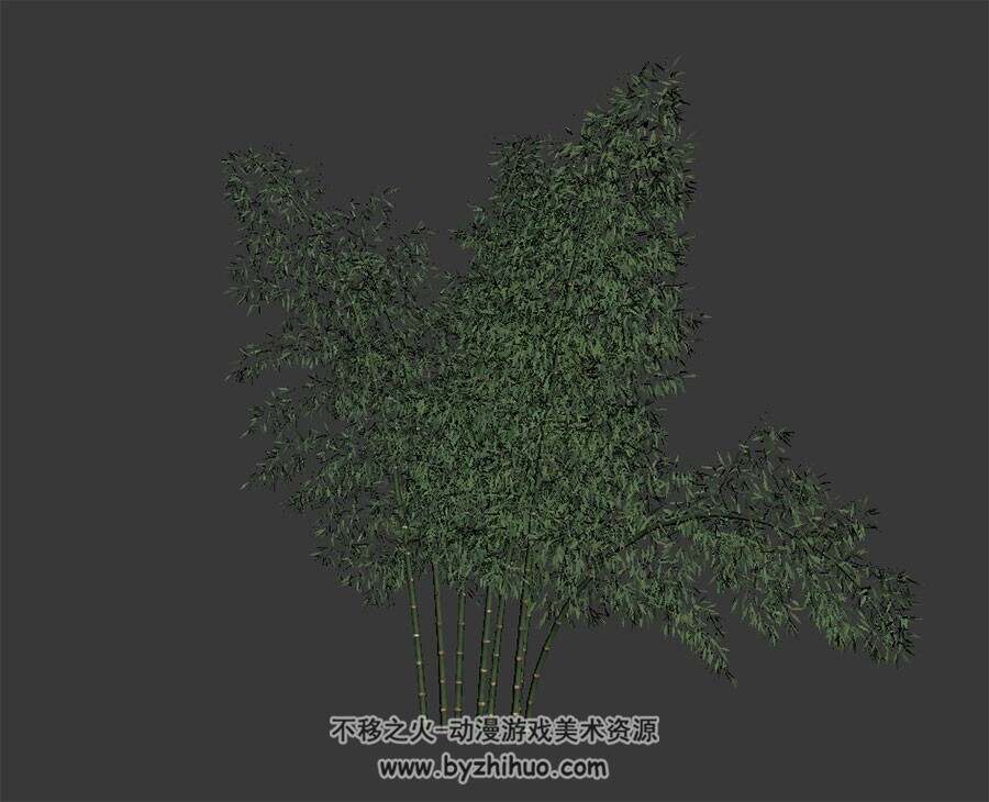 几根竹子  3D模型 max格式下载