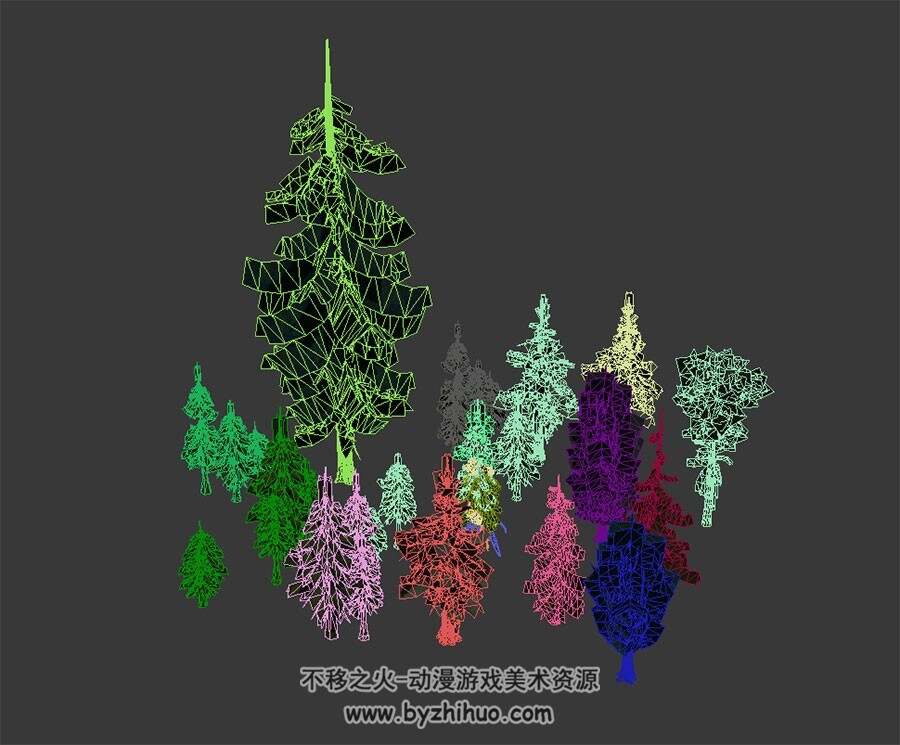 针叶植物 3D模型 max格式下载