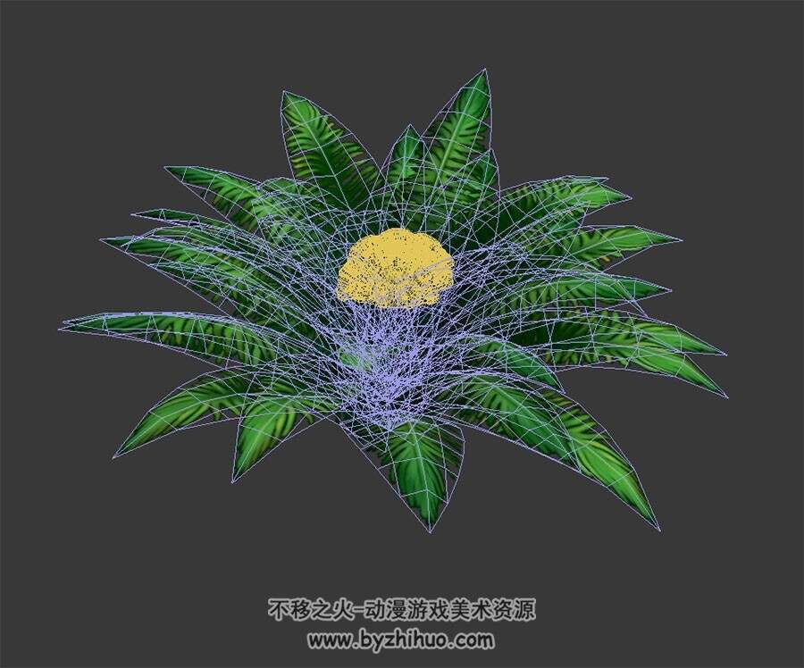 蕨类植被 3D模型下载 四角面 max格式