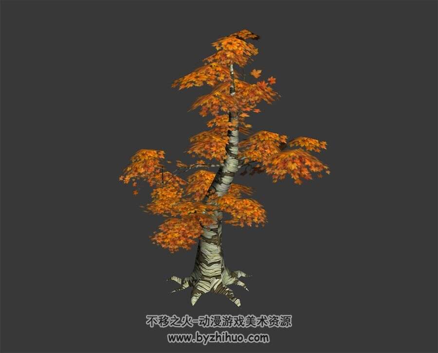歪脖枫树 max模式下载 3D模型