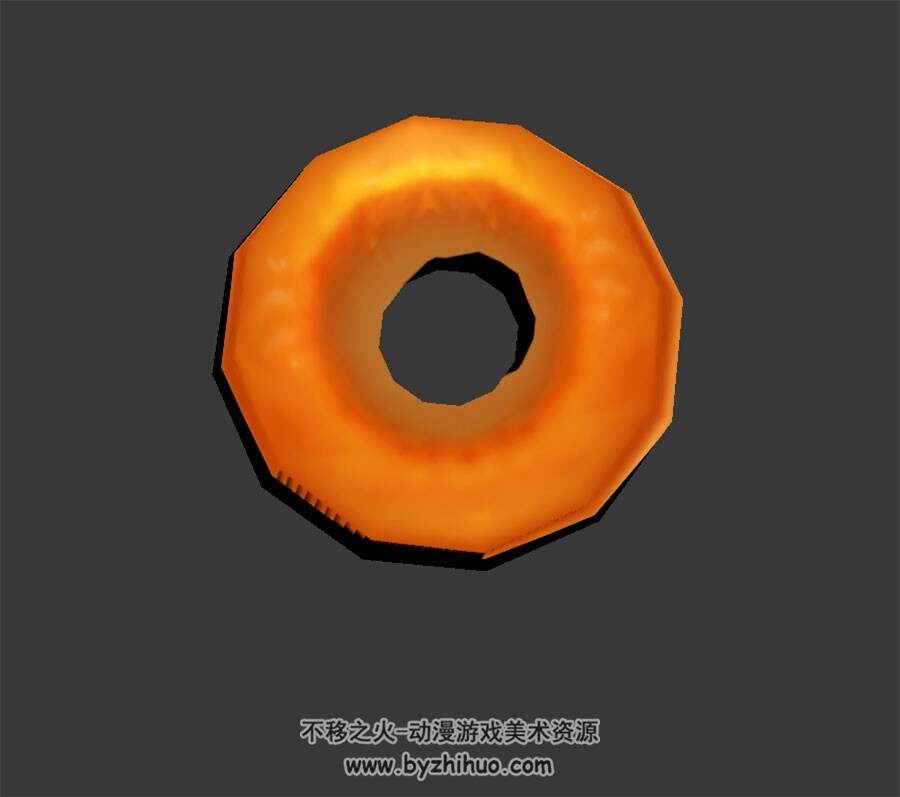 甜甜圈 max格式 3D模型下载 四角面