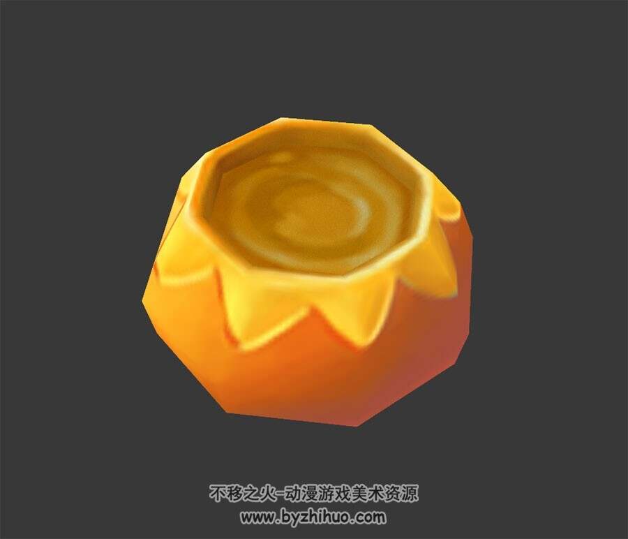 南瓜汤 3D模型 四角面max格式下载