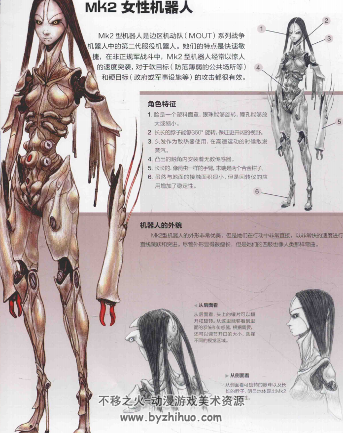 《anatomy for fantasy artists》幻想角色动态造型与解剖