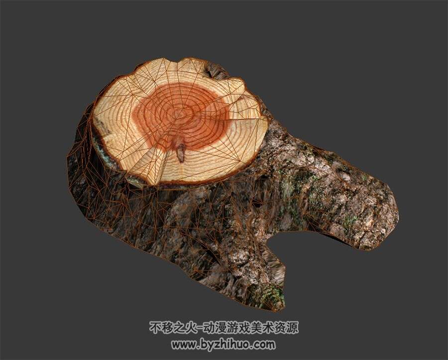 矮树桩 3D模型 max格式下载