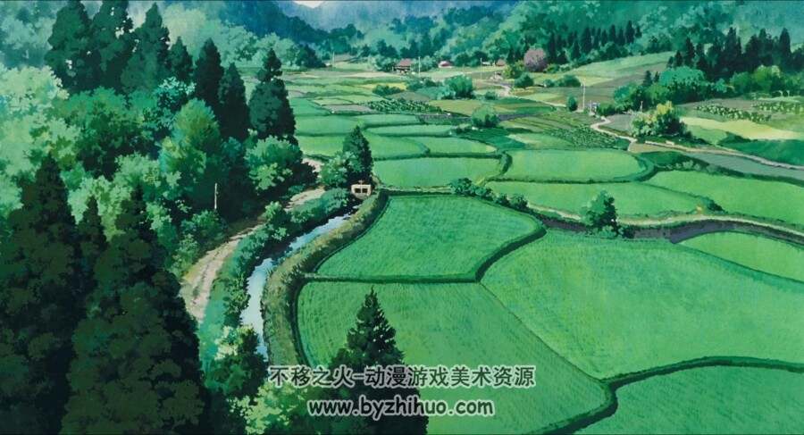 宫崎骏电影背景截图《龙猫》+《百变狸猫》+高畑勋《岁月的童话》