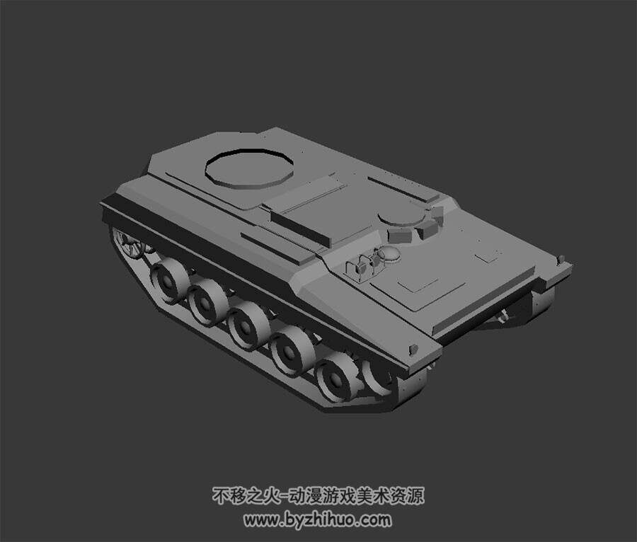 WZ141型战车 3D模型 四角面max格式下载
