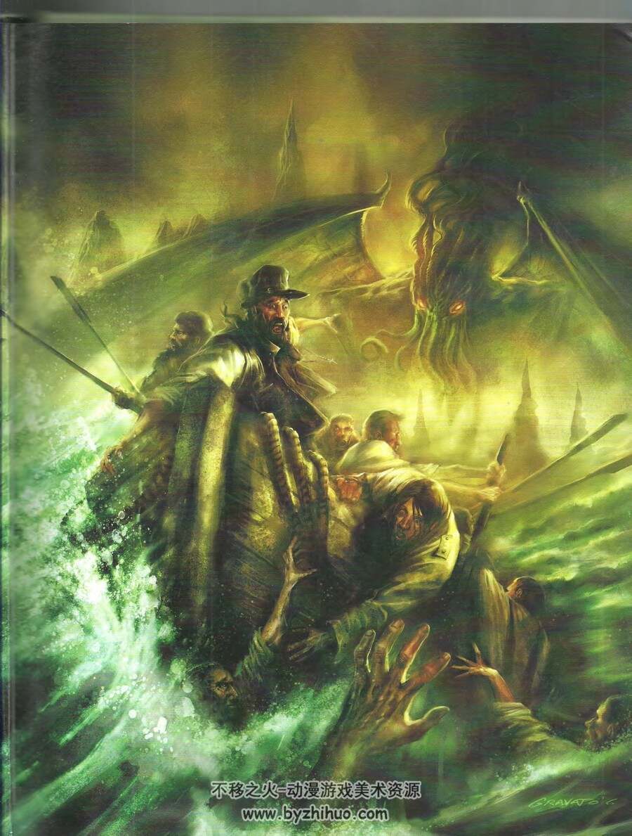 克苏鲁艺术画集 The Art of H.P. Lovecraft's Cthulhu Mythos  198p