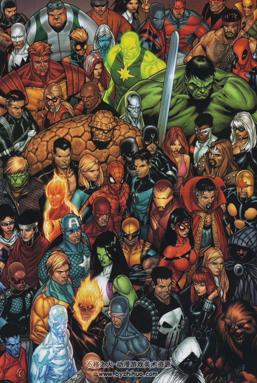漫威内战 Marvel Civil War Poster Book