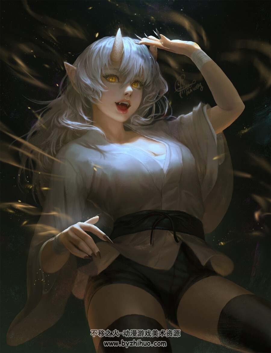 Lna Wong印度尼西亚画师 柔美女性角色原画 102p