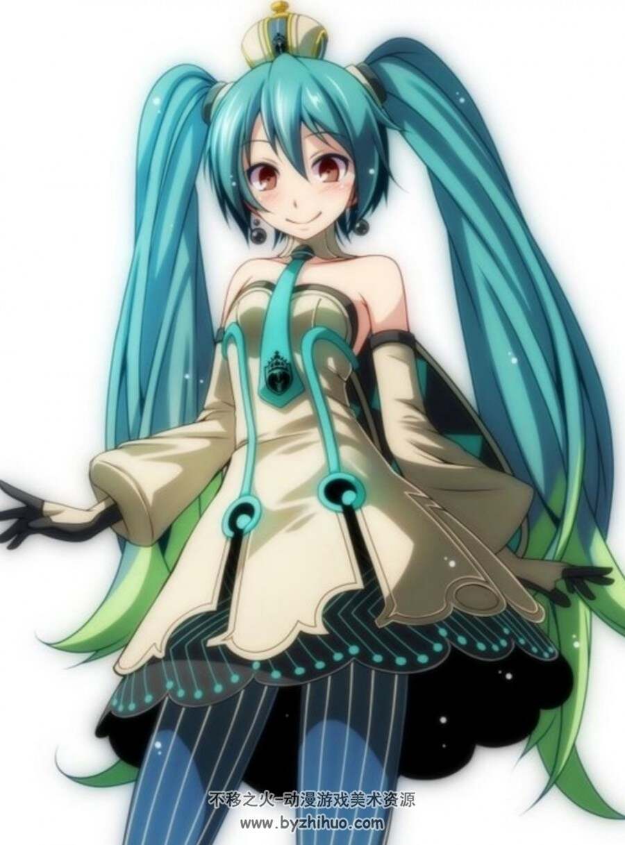 初音未来 二次元角色插画图包 百度网盘分享 55P