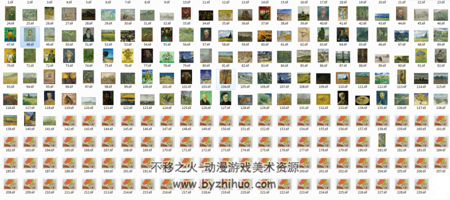 梵高油画229 无水印TIF格式油画超清图集 百度网盘分享