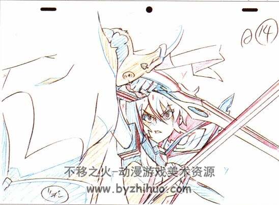 【日本】《飞跃巅峰2》和《Kill la Kill》原画书提取GIF原画