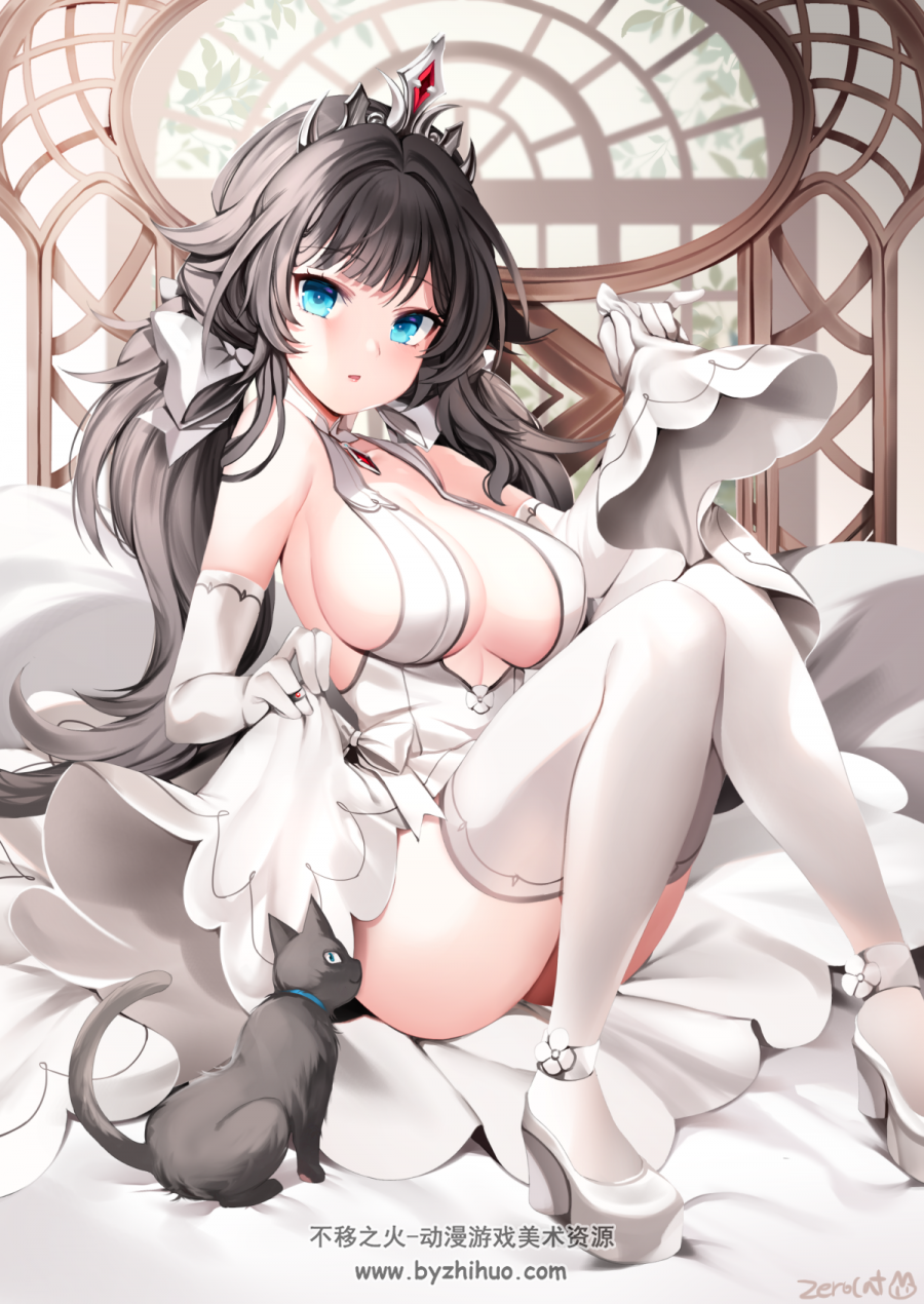 幽灵蘑菇的二次元插画素材收集  裙子 礼服 婚纱少女分享下载 505P
