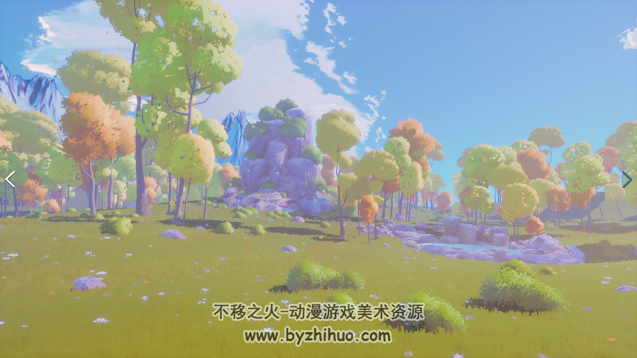 UE4卡通渲染场景StylizedNature 百度网盘分享