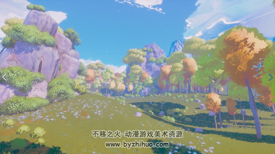 UE4卡通渲染场景StylizedNature 百度网盘分享