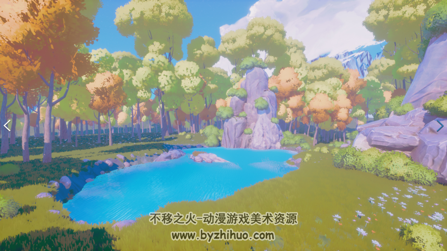 UE4卡通渲染场景StylizedNature 百度网盘分享