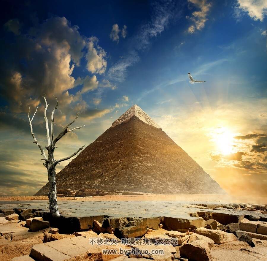 【风景素材】埃及金字塔 狮身人面像