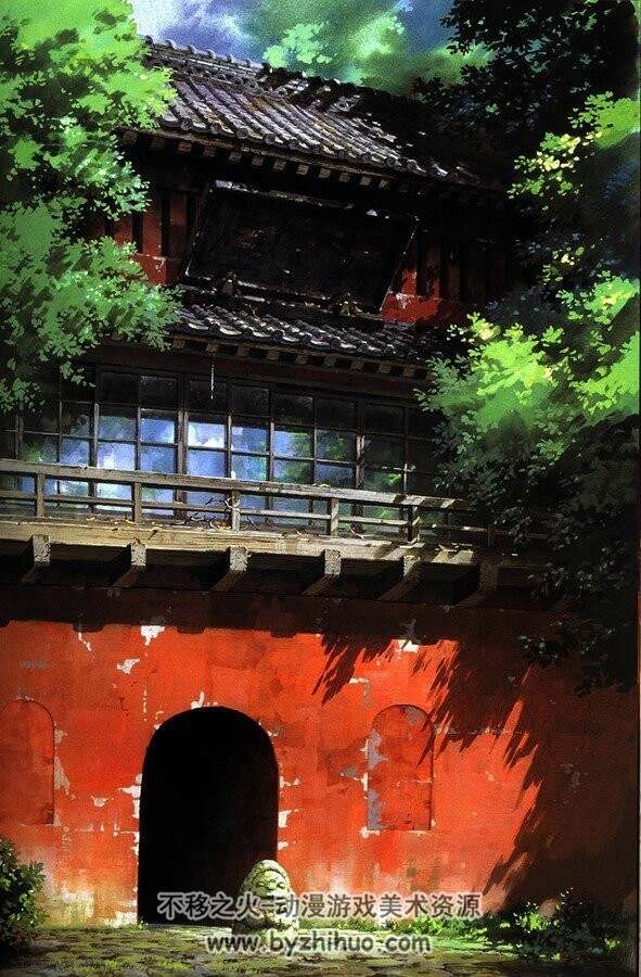 宫崎骏 手绘 背景画法视频教程 不透明水彩分享
