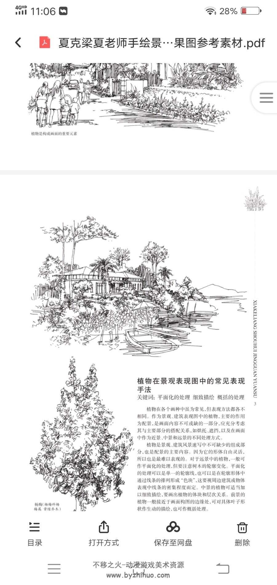 夏克梁手绘景观元素:植物篇上