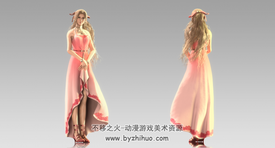 最终幻想7重制版 爱丽丝 两种服装 模型