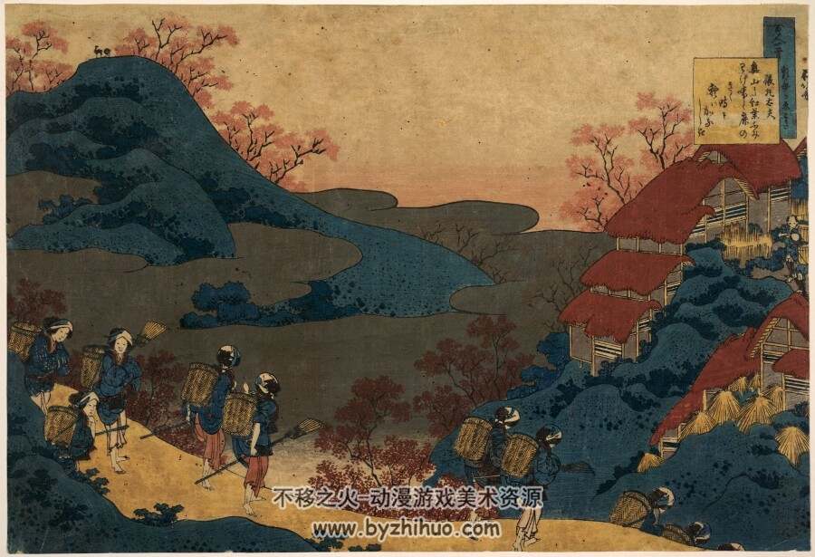 葛饰北斋作品集 日本风景浮世绘电子图-合集