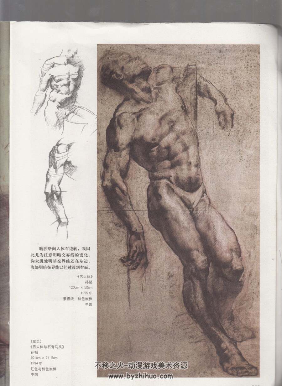 素描人体结构教程孙韬叶南 解构人体 美术绘画分享观看参考