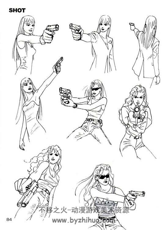 女性超级角色设计与姿势(英文) 漫画人物教程 Super Character-Design&Poses_123P