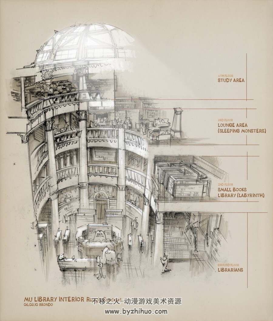 怪兽大学-角色场景道具概念美术设定集 132P