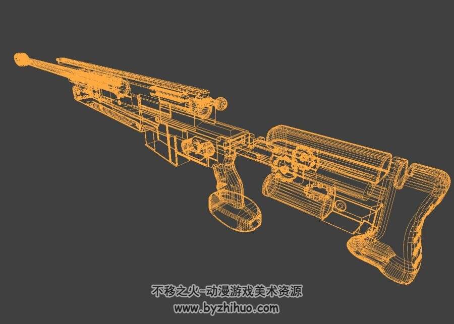 PGM338狙击步枪 武器3D模型分享
