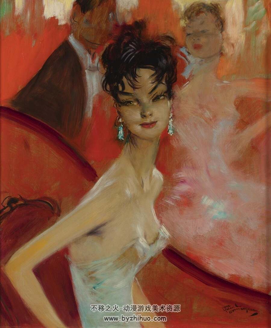 Jean-Gabriel Domergue 让·加布里埃尔·多梅格 人物肖像作品分享 162P