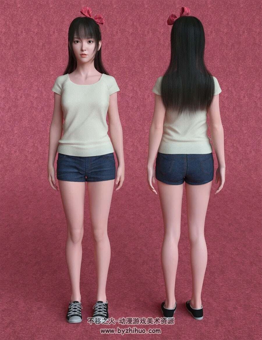 Sae Character And Hair for Genesis 8 Female Daz stdio模型