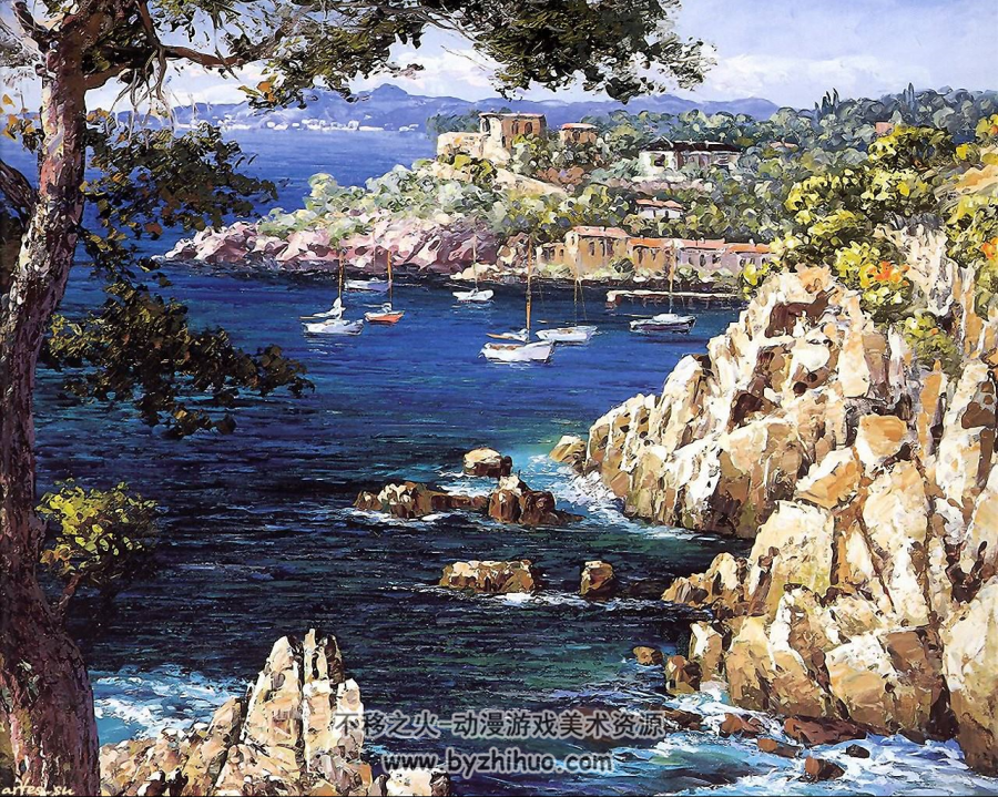 韩国画家Sung Sam Park 风景手绘油画作品图包百度网盘分享