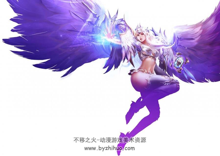 翼人 天使 恶魔人物游戏角色CG原画插画合集 百度网盘分享下载 138P