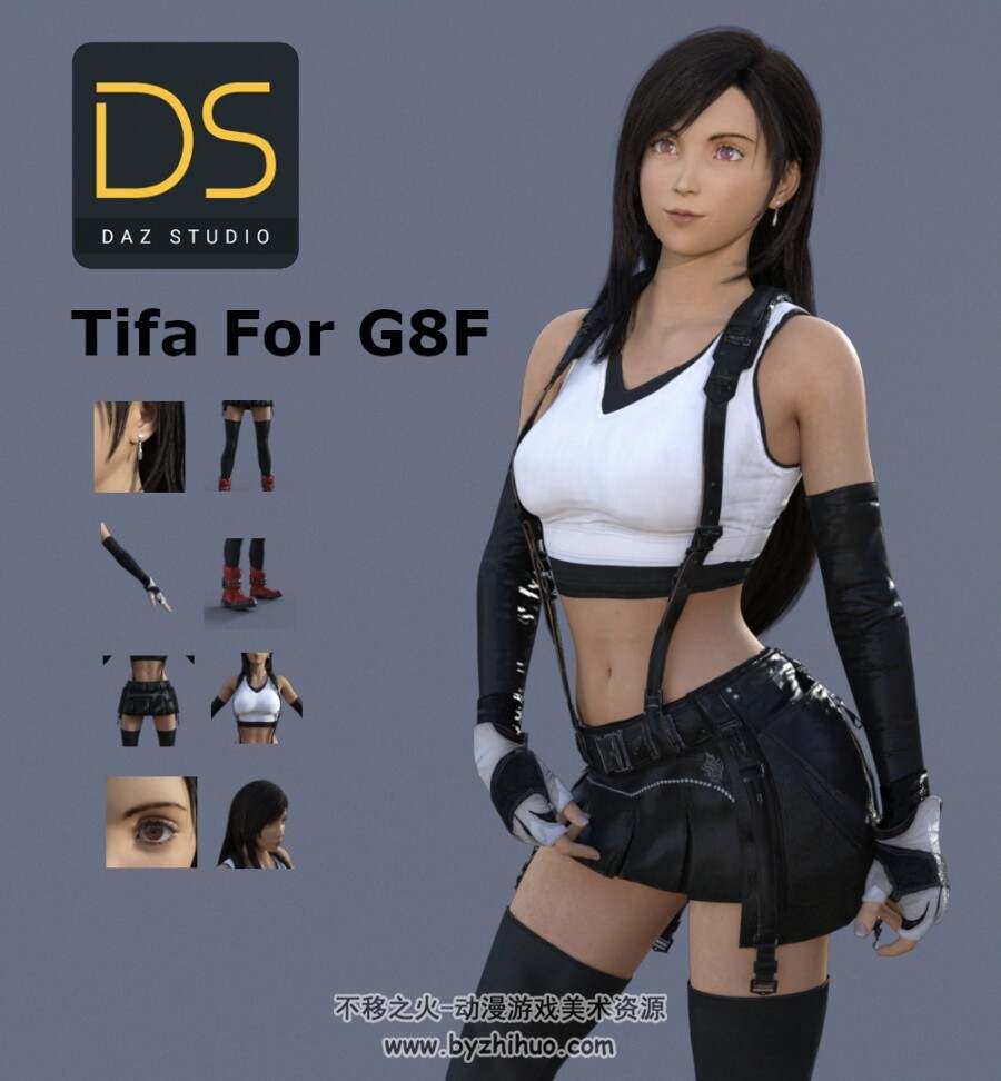 DAZ Tifa For G8F