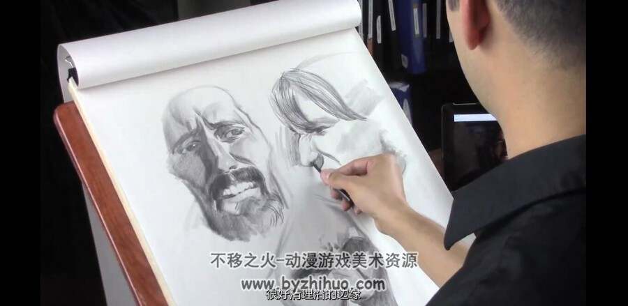 绘画大师Watts Atelier五官特征和面部表情绘画教程-【中文字幕】