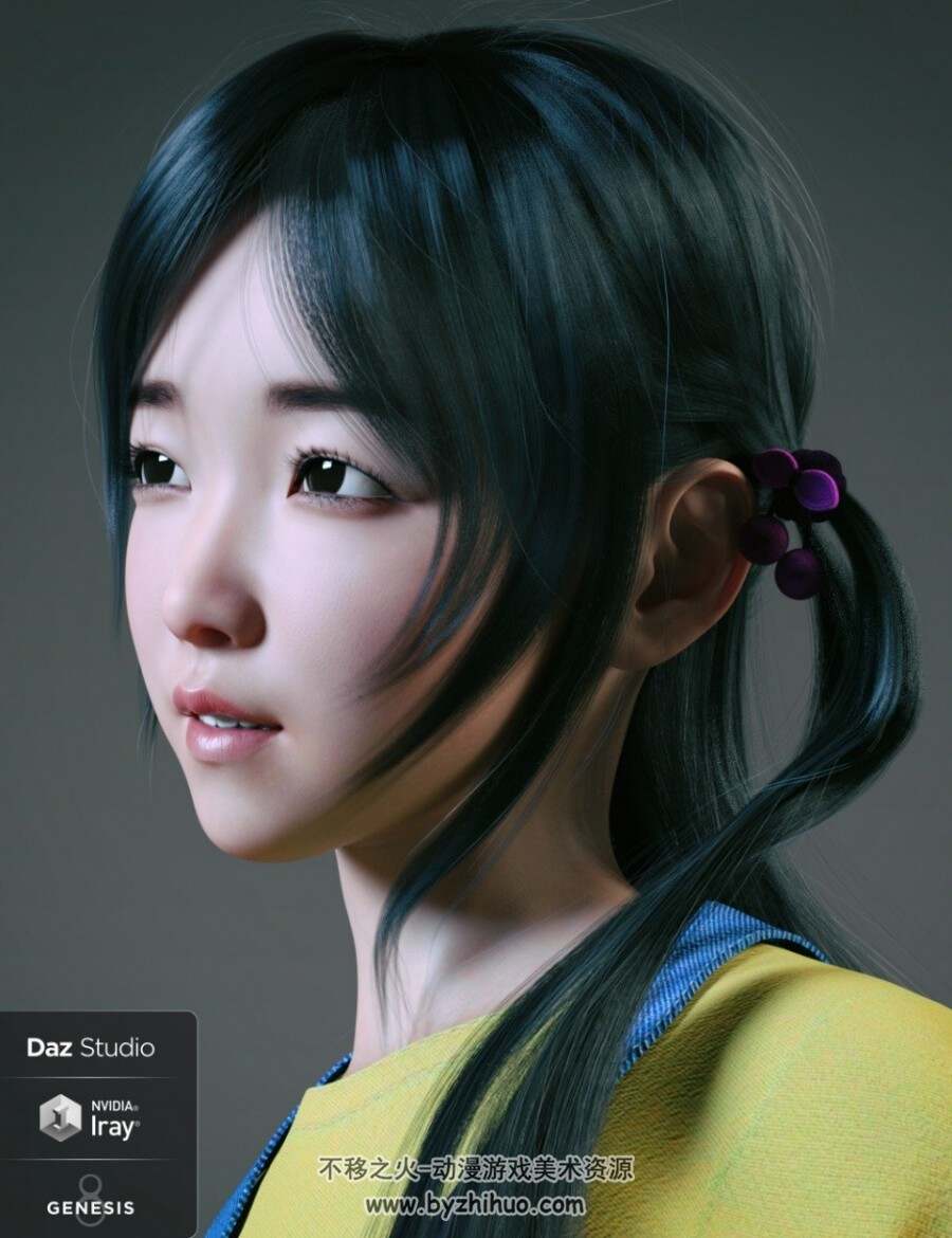 Hashimoto Character and Hair for G8F Daz stdio模型