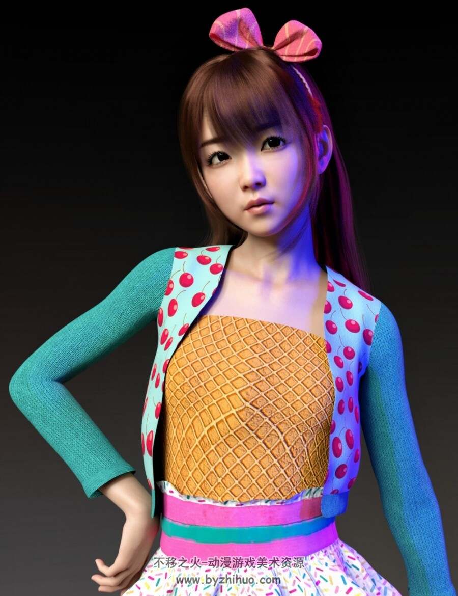 Hashimoto Character and Hair for G8F Daz stdio模型