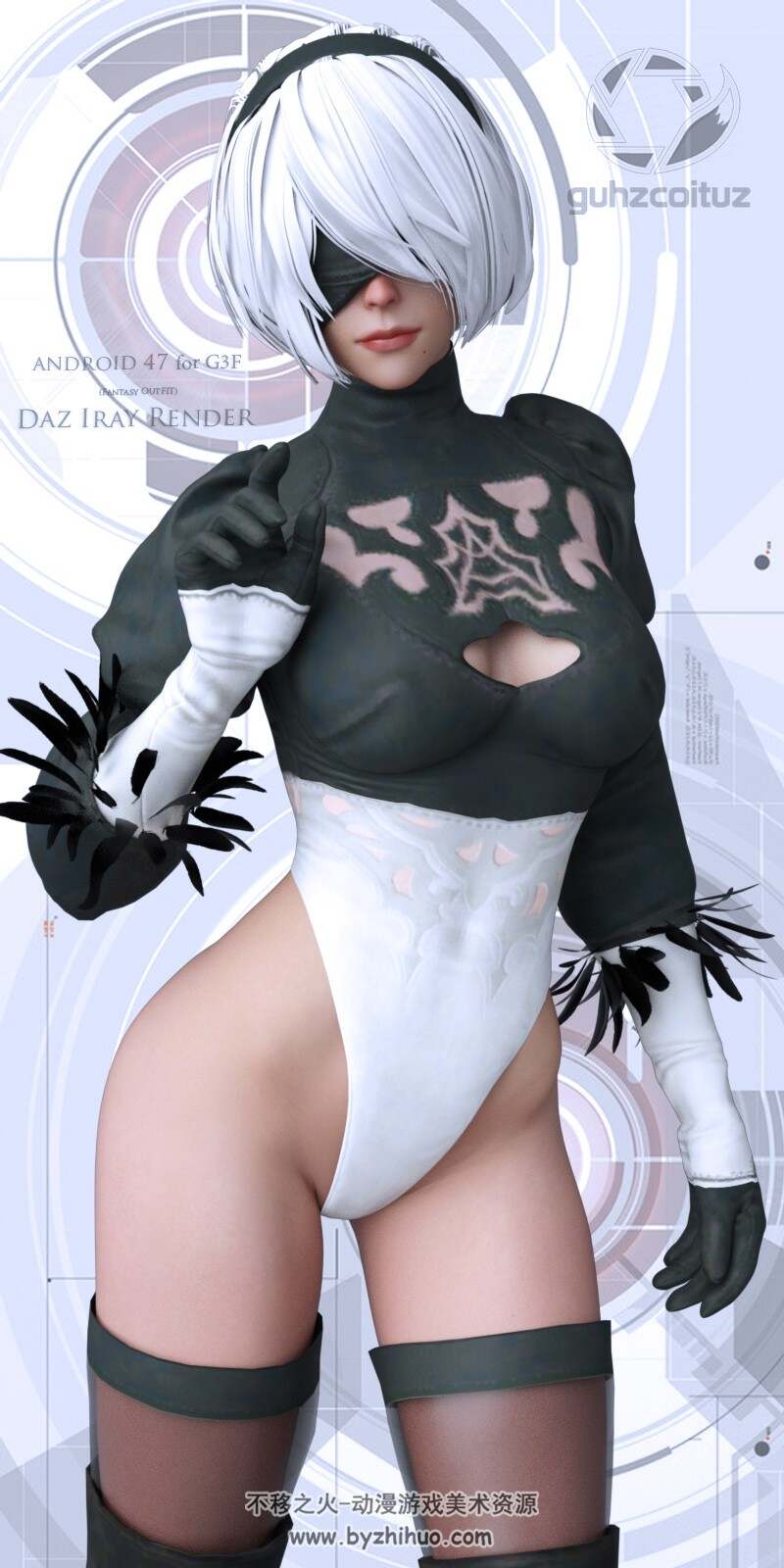 Android 47 For G3F DAZ 3d模型