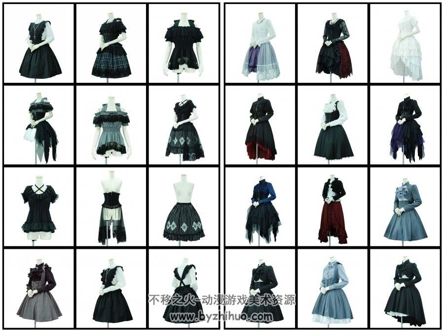 古典英伦风格Lolita服装 多视图 细节图 超高清图集百度网盘分享赏析 3423P
