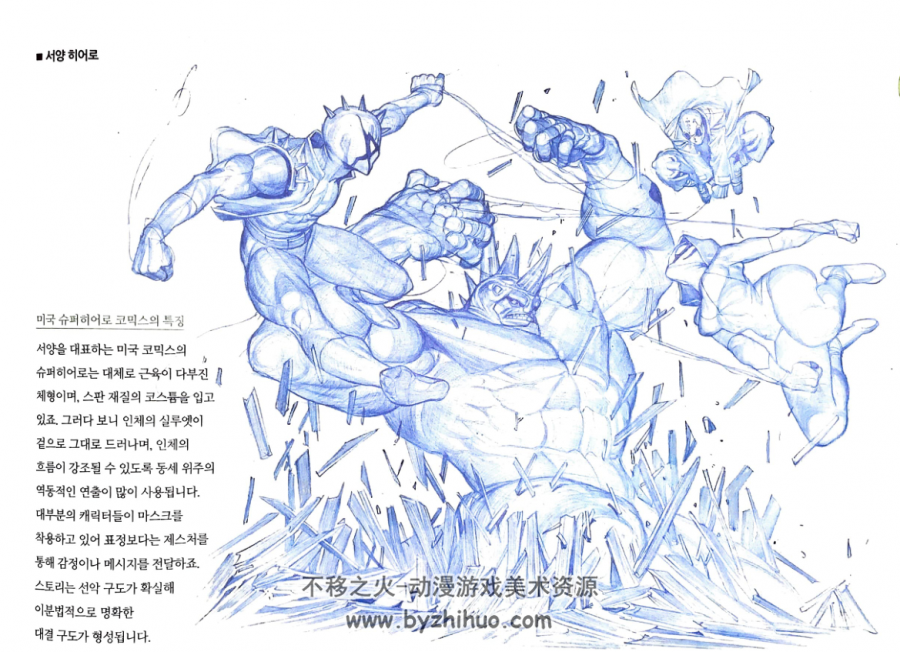 韩国动漫师艺用人体解剖学画册 RockHe Kim s Anatomy Drawing Class 韩语PDF格式观看