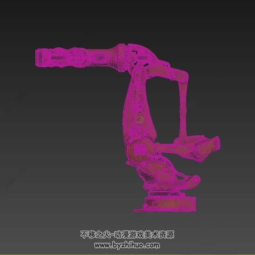 工业机器人机械手臂 3D模型多种格式下载
