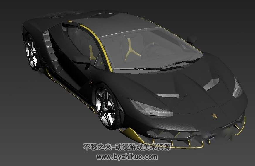 兰博基尼百年纪念款跑车3D模型 百度网盘